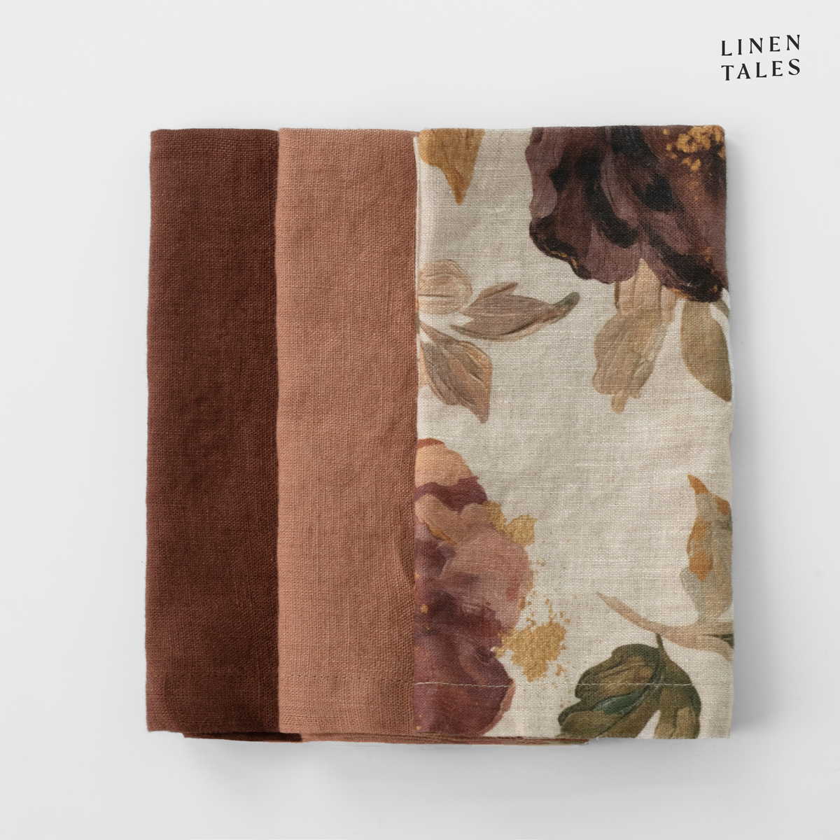 Vintage Roses Linen Kitchen Towels – Set of 4