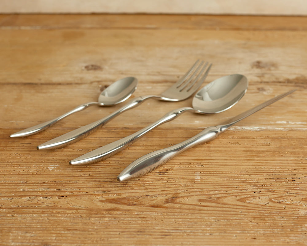 Monaco Silver Cutlery Set – 16 or 24 Piece Stainless Steel Flatware